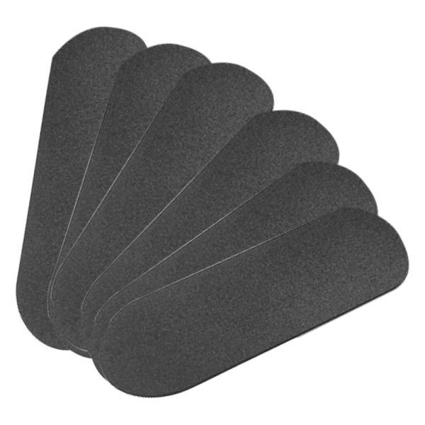 6 個の指板グリップテープ滑り止めアクセサリーミニスケートボード用品 33x98mm ブラック