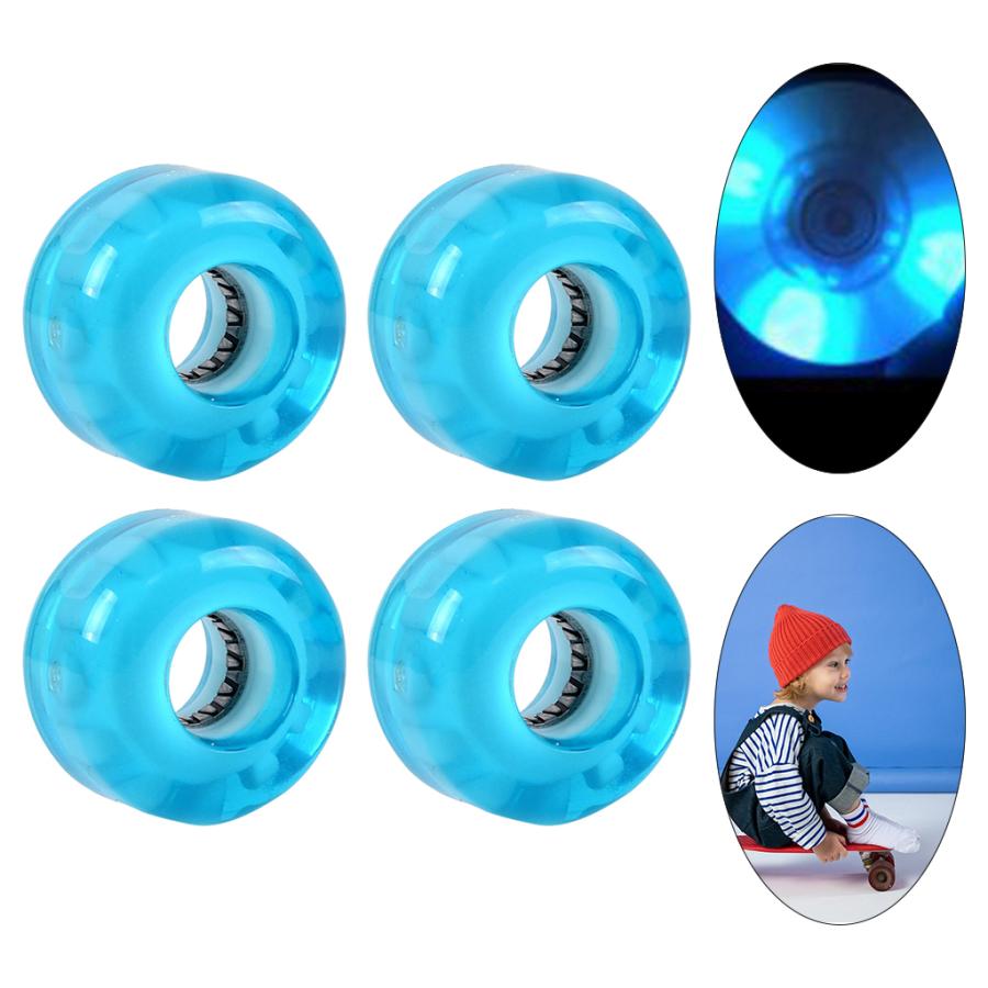 4pcライトアップローラースケートの車輪のための複列スケート &amp;amp;amp; スケート.ロング.スケート..