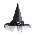 ハロウィン魔女の帽子、大人の帽子、大人の写真小道具ドレスアップ、モダンな魔術師の帽子、ハロウィーンパーティーのコスプレカーニバル用品のヘッド