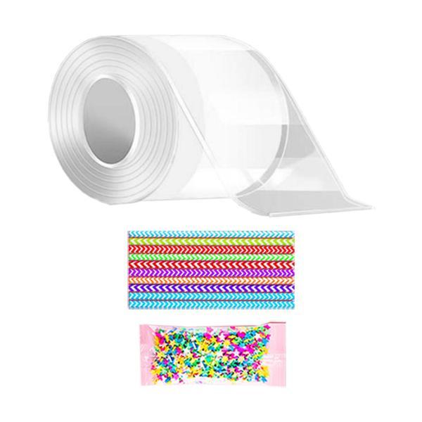 ブローバブル両面テープ 再利用可能 クリエイティブ 粘着テープ 子供用 感覚おもちゃ スタイルD