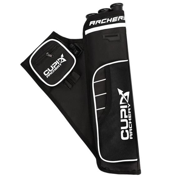 アーチェリー矢筒 ヒップアロー アーチェリーキャリーバッグ 耐摩耗性オックスフォード生地 ツール用収..