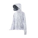 女性の日焼け止めパーカー日焼け止め服フード付き薄型快適な日焼け止めサンシャツコートサイクリング釣り夏屋外