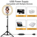 YouTube写真セットH用の調整可能な12 "/ 10" / 6 "Selfieリングライト電話ホルダー