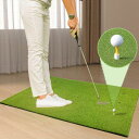 ヒッティングマット プレミアム ゴルフ練習マット オフィス アウトドア スポーツ バルコニー用 90x150cm 10mm