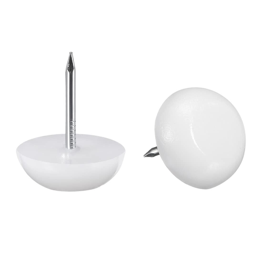 T 家具足用ネイル 家具 椅子 テーブル 足用 保護装置 パット 直径15mm プラスチック ホワイト 30個入り