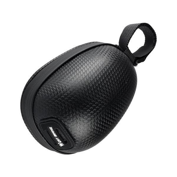 マウンテンバイクサドルシートバッグサイクリングハードシェルテールリアバッグ防水ブラック