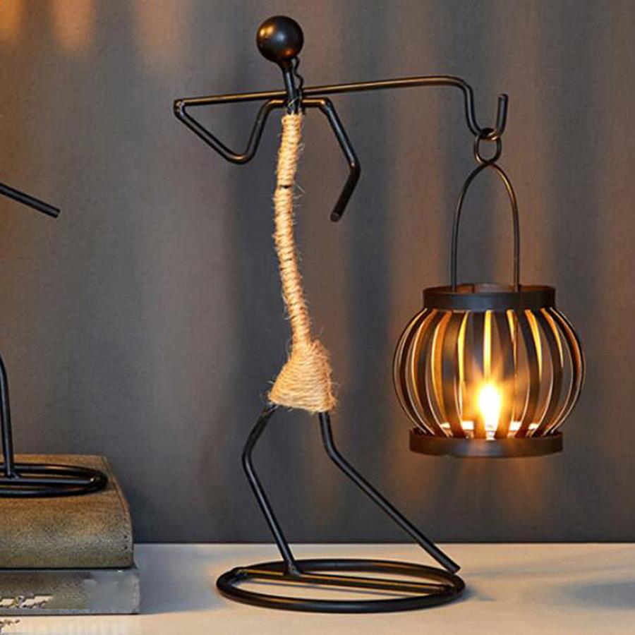 金属製の燭台ホルダー結婚式のキャンドルホルダー家の装飾17x10x23.8CM