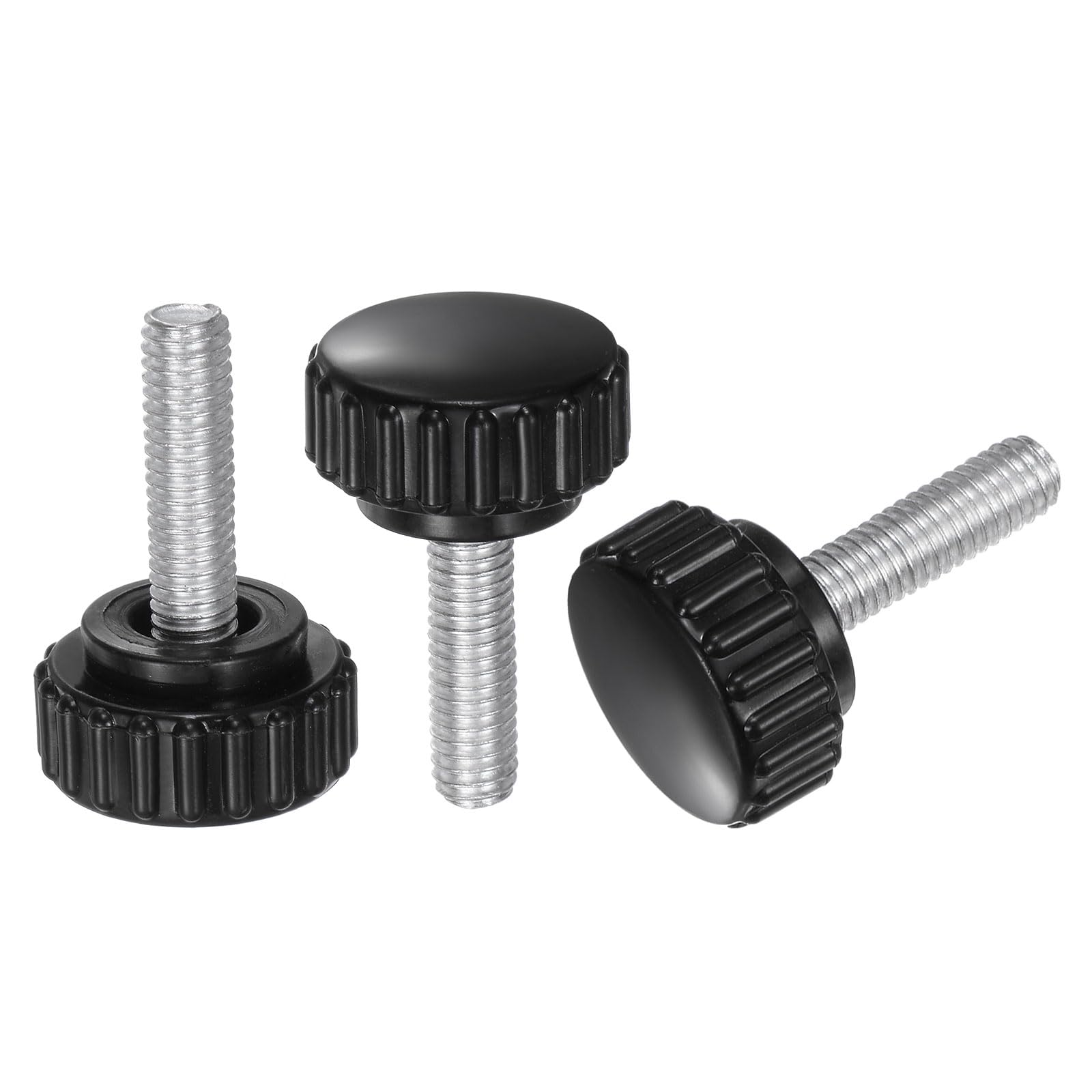 T 24個 ナツメヤシノブM6 x 20mmメススレッドクランピングスタッドノブサムスクリュー22mmプラスチック..