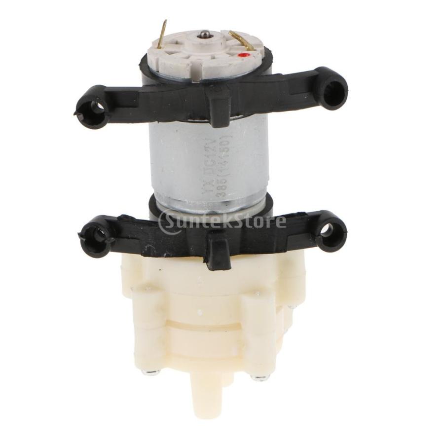 ウォーターポンプ DC12V ダイヤフラムポンプ 水族館ポンプモーター 1.5-2 L/分 385水中ポンプ