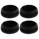 T プラスチック チューブインサートパイプエンドカバー 35 mm -37 mm内径 家具椅子テーブル脚フィットネスキャップ 4個 50mm