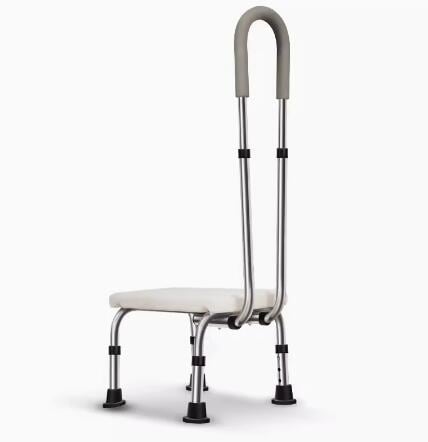 手すり ゴム足 付き 浴槽台 ステップ台 手すり付き踏み台 お風呂 入浴用手すり お風呂手すり 入浴 浴室..