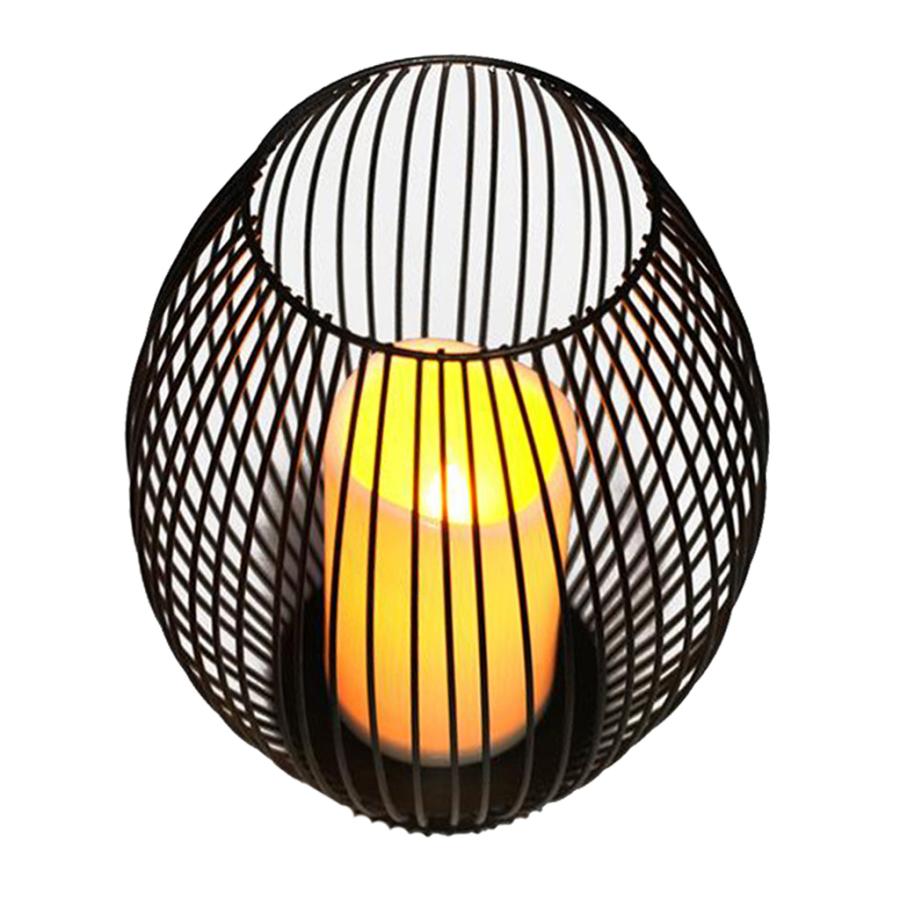 L ワイヤーキャンドルスタンドケース ティーライトホルダー