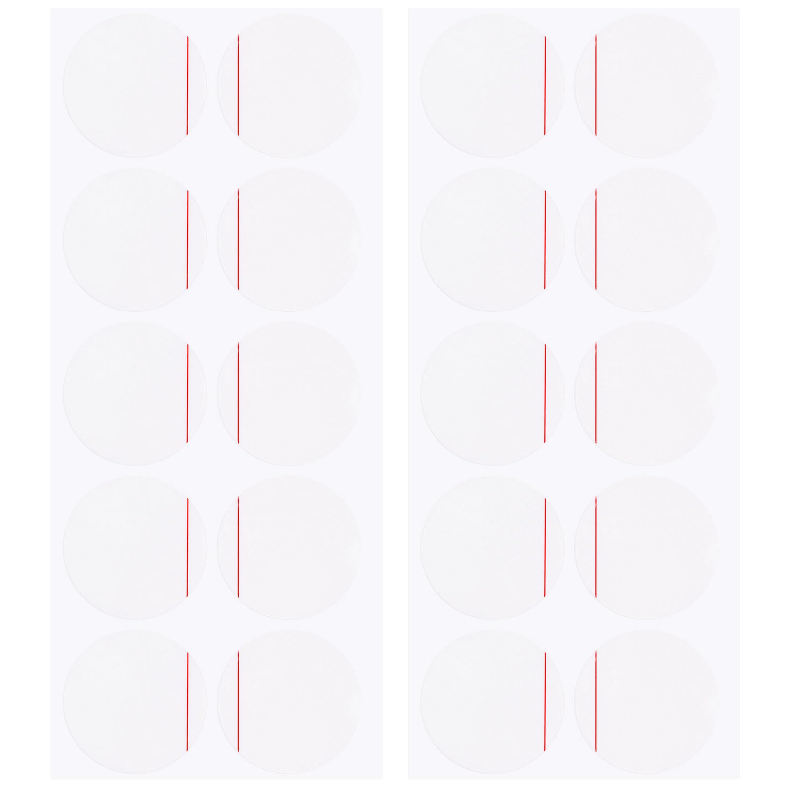 T 腕時計バックカバー 時計バック保護フィルム 時計ケースプロテクター レッドライン PE 時計用裏蓋保護具 38mm 20枚入り