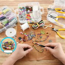 ブレスレット作成キットシードビーズマルチサイズガラスクラフトビーズストリングチャーム付きジュエリーファインディングツールDIY用