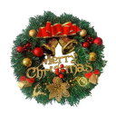 ちょう結び付きクリスマスリース 室内・室外用 パーティードア