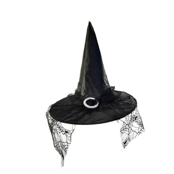ハロウィン ウィッチ ハット ブラック とがった魔女の帽子 コスプレ マスカレード用 ハロウィン ブラック