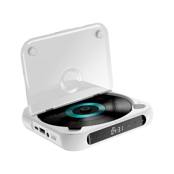 ホーム CD プレーヤー コンパクト オーディオ 音楽プレーヤー 友人 語学学習者 子供用 ホワイト