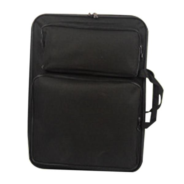 アーティストバックパック子供用アートバッグ鉛筆トートバッグ工芸品アートポートフォリオケースブラック