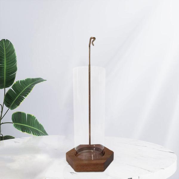 逆流香炉 INS 装飾ガラスオーナメント 寝室 ホーム 瞑想用 六角形ベース