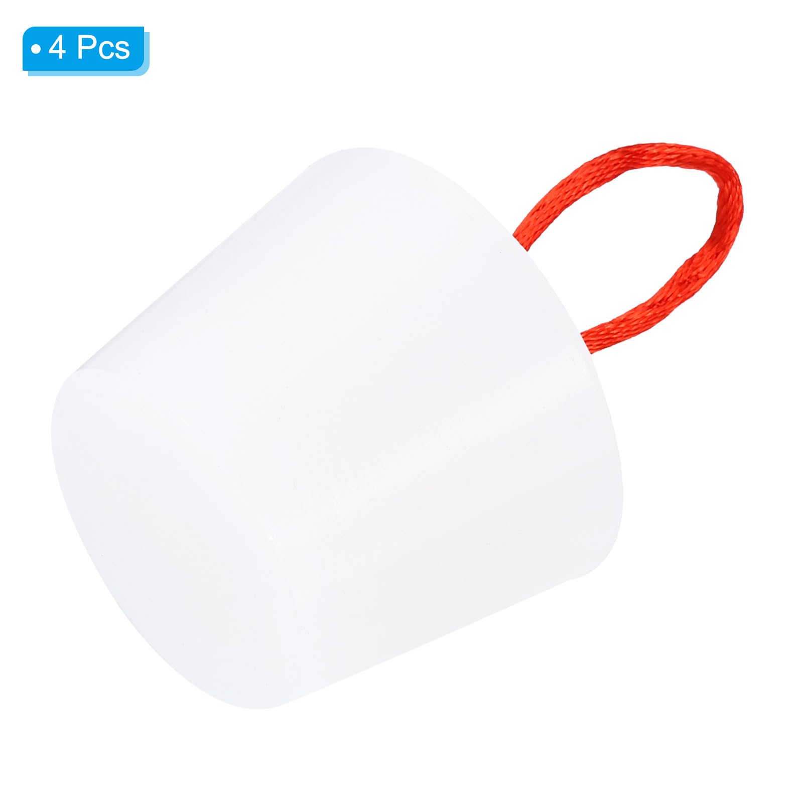 T シリコーンゴムテーパープラグ 31-40 mm 固体浴槽栓ストッパー ハンドル付き 試験管用 水道管用 排水穴用 ホワイト 4個