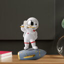 宇宙飛行士の置物像 宇宙飛行士のフィギュアの彫刻 ホーム オフィスの装飾 フルート用(3)