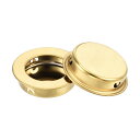 T 指フラッシュプルハンドル 25mm穴径 プレーン引き出しドアプル ゴールデン 12個入り(4)