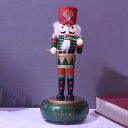 くるみ割り人形の兵士36cmくるみ割り人形の装飾品テーブルキッズギフト用オルゴールグリーン