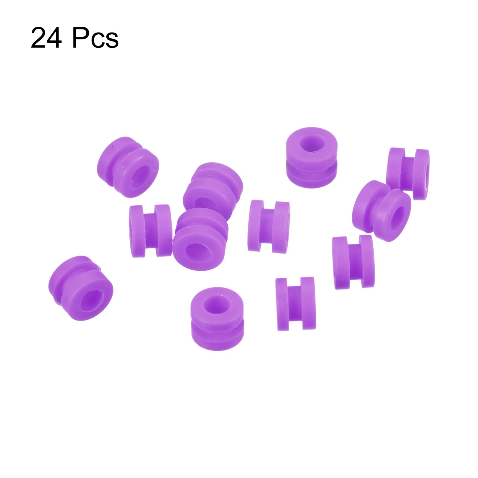 T RC 防振 ゴム球 RC F4 F7 フライトコントローラー用 緩衝ボール M3x4.6mm (パープル) 24個入り