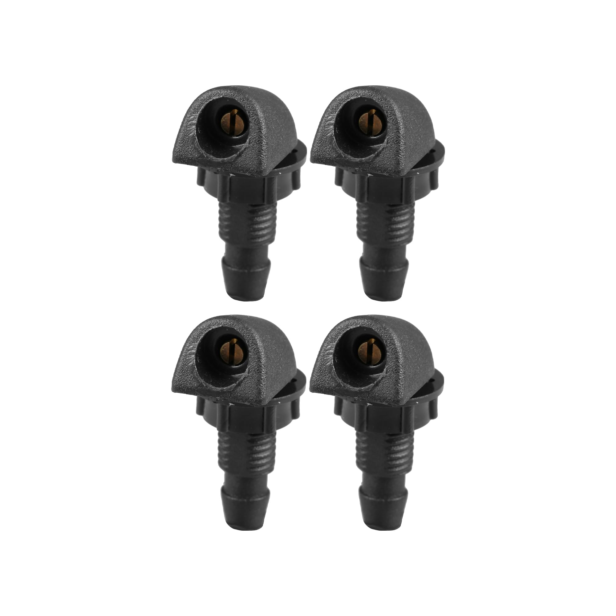 T 車の窓ガラスウォッシャースプレーノズル プラスチック ブラック 700724871510 4個(3)