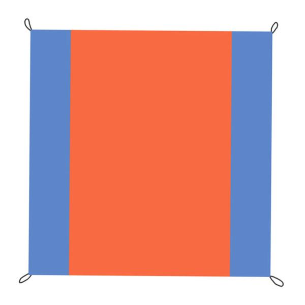 庭の芝生の裏庭の青オレンジのための日よけの帆の天蓋のUV耐性