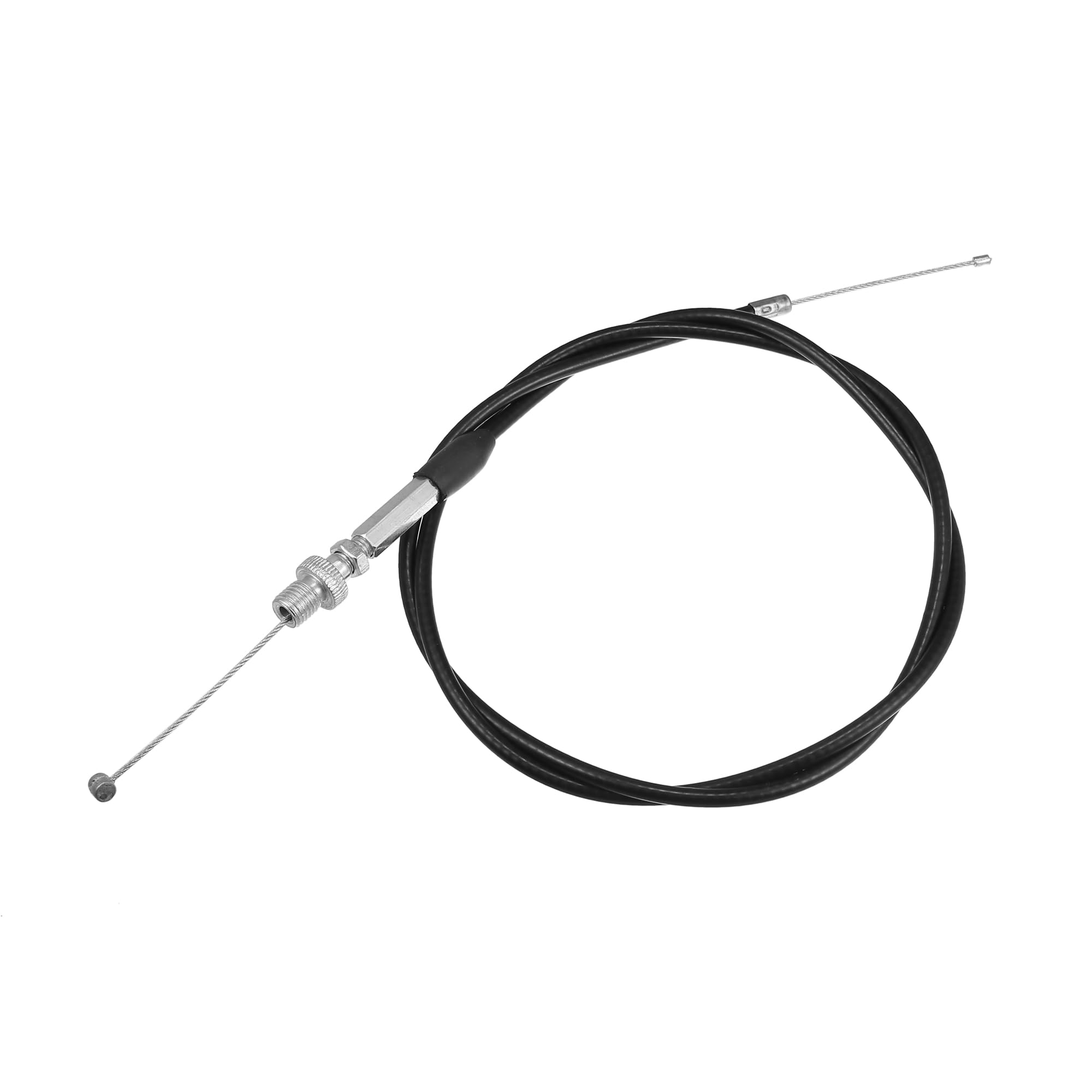 Tスロットルケーブルワイヤーライン 120 cm オートバイ 50cc-250cc ATV用 クワッドバイク ブラック
