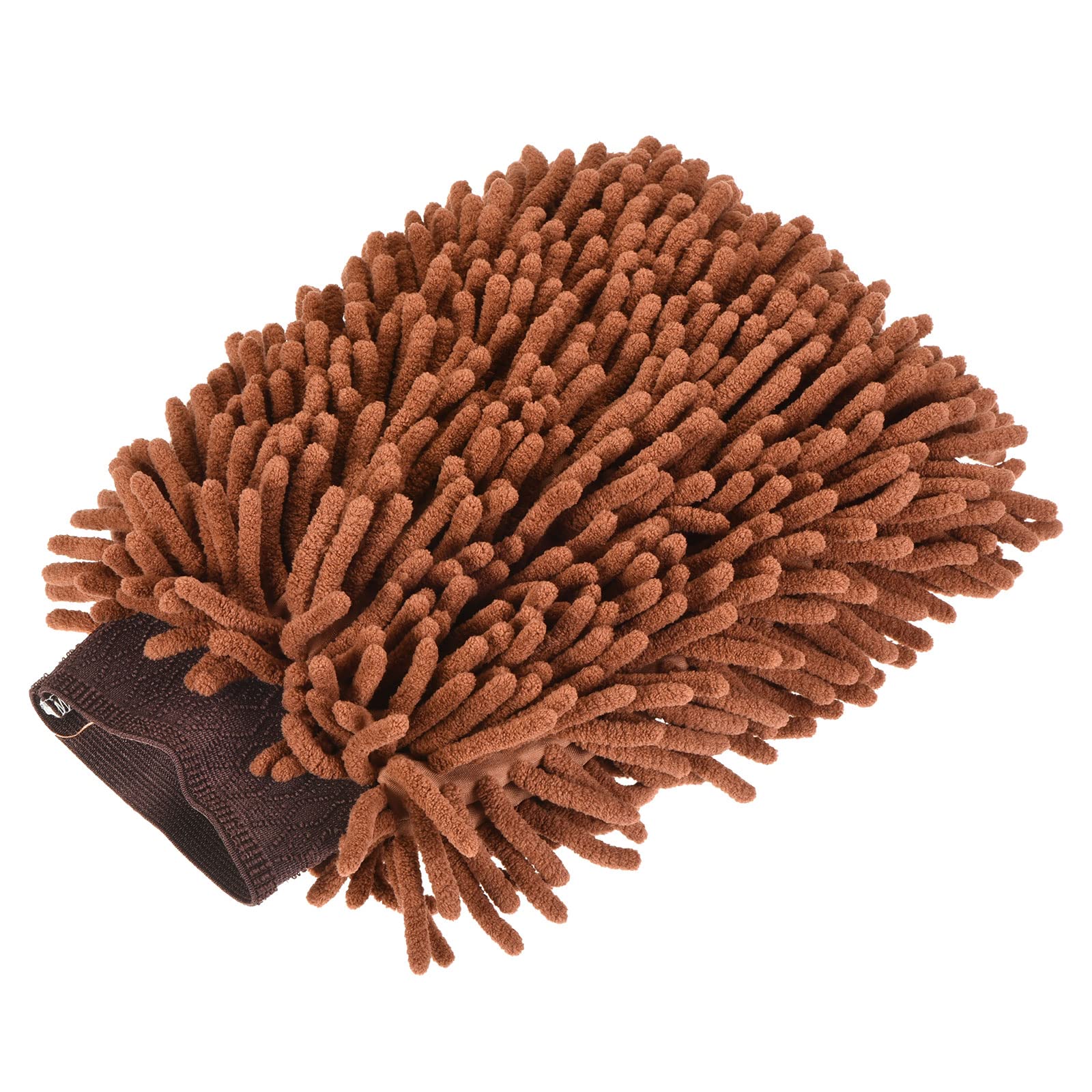 T マイクロファイバーソフトシェニールウォッシュミトン 両面 大 防塵手袋 ハウスクリーニング用 ブラ..