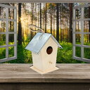 木製ハンギング家ミニ鳥の巣ためwoodhouse鳥ケージ休憩所外装飾