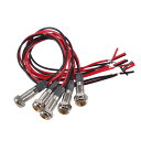 T 5 6mm DC 3/4.5/5/6/7.5/9V 車両インテリア用 イエロー ワイヤー付きカッパーインジケーター防水信号ランプ 5個 RV バス クルーズ船用