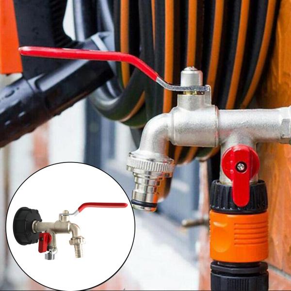 ガーデン IBC タンク アダプター 60mm ウォーター ホース コネクタ スレッド フィッティング パーツ キ..