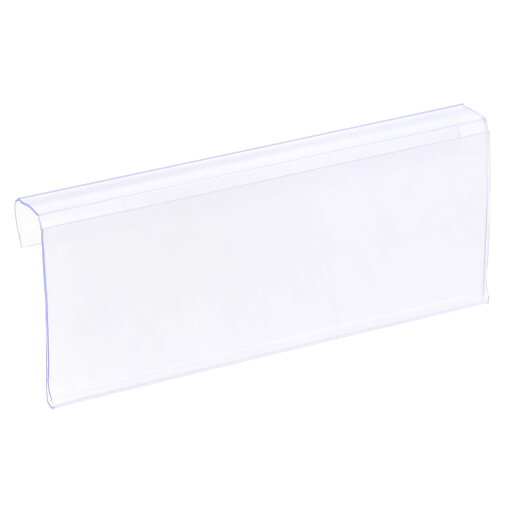 T ラベルホルダー L字型 透明プラスチック ワイヤーシェルフ用 100x40 mm 20個 T ラベルホルダー L字型 透明プラスチック ワイヤーシェルフ用 100x40 mm 20個