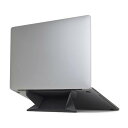ノートパソコン スタンド 折りたたみ 貼りつけ式 など 11.6-15.6インチのノートパソコンまで対応 ブラック ・・・(3)