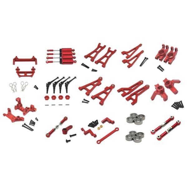 RCカーアップグレードパーツセット フロントリアショックマウント スペアパーツ RCフロントリアスイン..