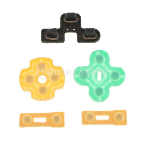 Fenteer PS2コントローラ用 導電性ボタン ゴムパッド 5点セット 交換パーツ Fenteer PS2コントローラ用 導電性ボタン ゴムパッド 5点セット 交換パーツ