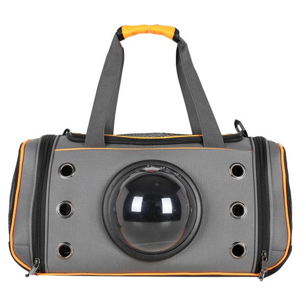 通気性のあるペットキャリア、調節可能なトートスペースカプセルバックパックハイキングサイクリング子犬バブルバッグ旅行輸送折りたたみ式ウォッシャ