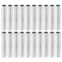 T 円形接続ナット 丸いカップリングナット M4x0.7mm メススレッド 30mmスレッド 円形 スリーブ 連結ロッド スタッド チューブ ナット ハードウェアファスナー シルバー 20個入り(3)
