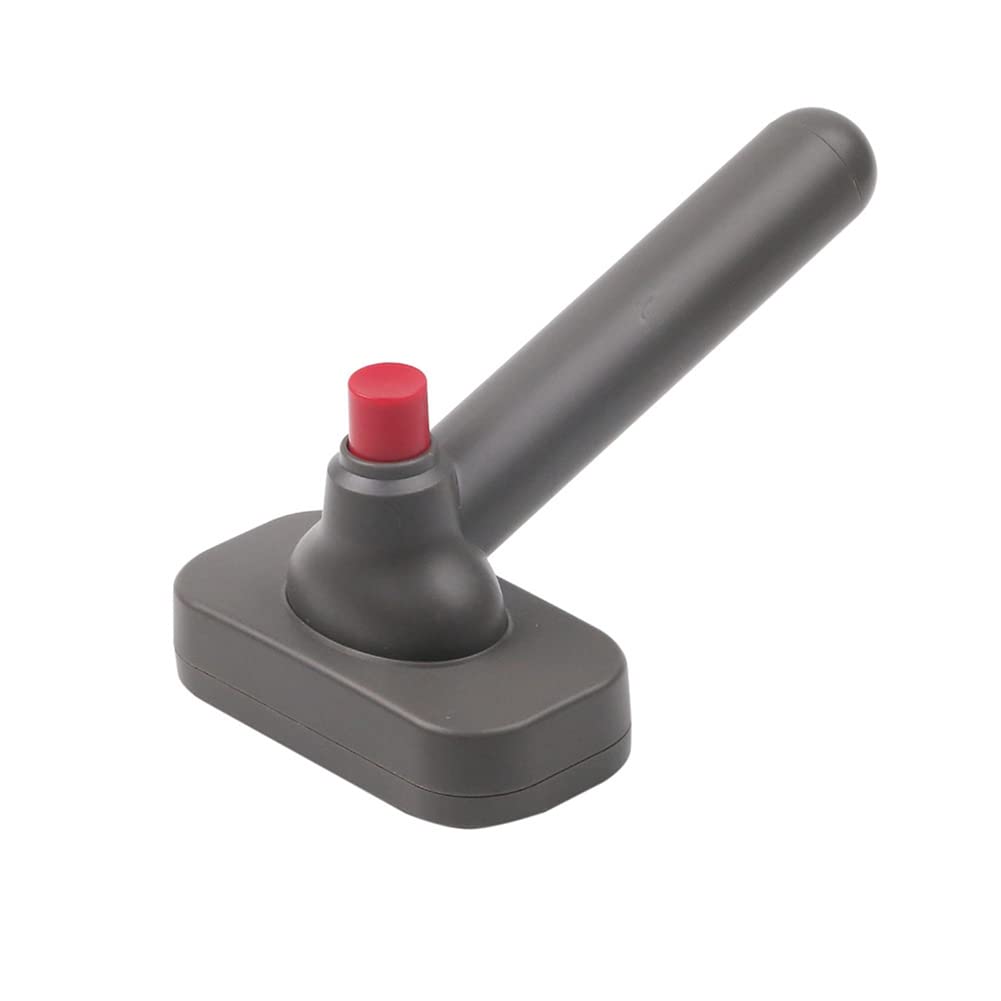 セルフクリーニング スリッカー ブラシ 1 個 - 犬/猫/ペット用 - ワンクリック クリーニング機能 - 優しく効果的な猫用グレーの犬用ブラシ