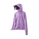 女性の日焼け止めパーカー日焼け防止冷却シャツ夏乗馬 2XL ライトバイオレットを実行するため