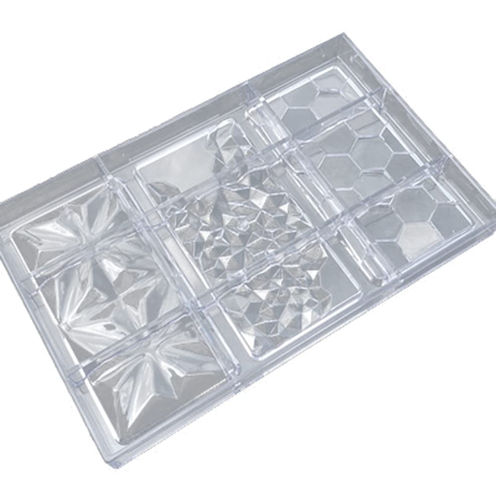 チョコレートキャンディーバーモールド ポリカーボネートチョコレートモールド プラスチック製のベーペストリーケーキ型 ボンボン菓子ツール