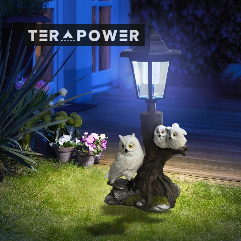 ガーデンライト フクロウ ソーラー充電 自動点灯 おしゃれ かわいい ソーラーライト ガーデン オーナメ..