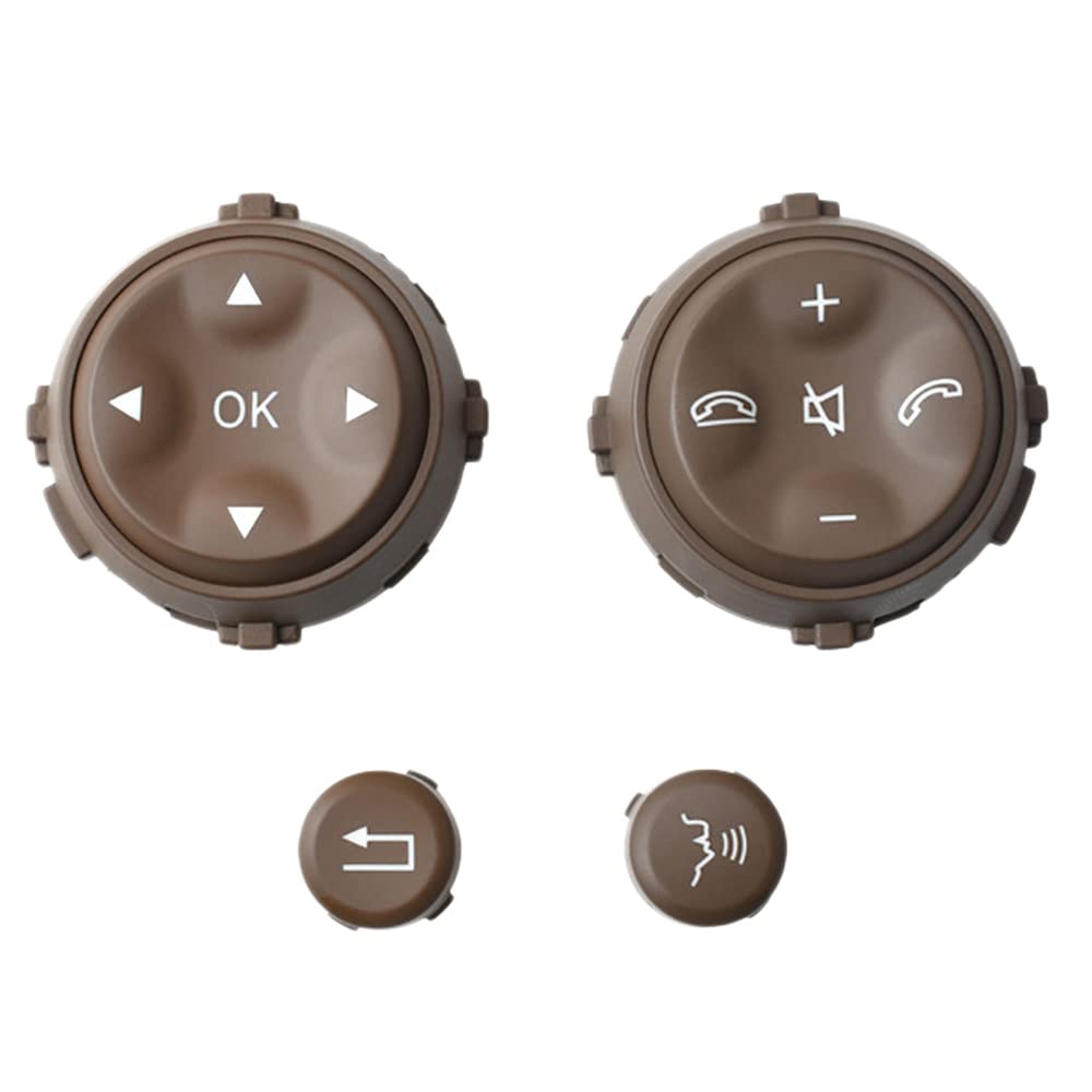 車多機能ステアリングホイールボタン、 W221 S-Cla S280 S300 S350 S400用、ダークイエロー