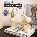 フラワーベース うさぎ型 装飾 花瓶 おしゃれ 花器 観葉植物 北欧 インテリア 一輪挿し ウサギ ギフト プレゼント ホワイト イエロー