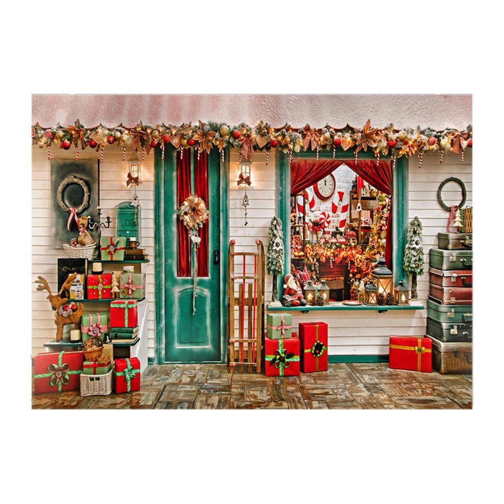 210X150Cm クリスマス背景布 スノーフレーク パーティー装飾 デー 子供写真撮影背景布、取り付け簡単、使いやすい