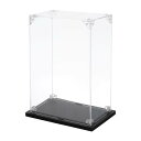 Tアクリルディスプレイケース 10x15x25cm クリアディスプレイボックス 組み立て式防塵ディスプレイボックス 収納オーガナイザー コレクション アクションフィギュア用(3)