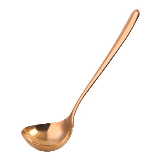 T スープレードルスプーン ステンレス鋼 ワンピースデザイン レストラン キッチン用調理食器 スープ用 19.8 cm カッパートーン T スープレードルスプーン ステンレス鋼 ワンピースデザイン レストラン キッチン用調理食器 スープ用 19.8 cm カッパートーン
